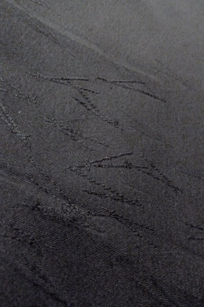 Photo10: O0902V Vintage Japanese kimono   Black HAORI short jacket for women / Silk.    (Grade B) (10)