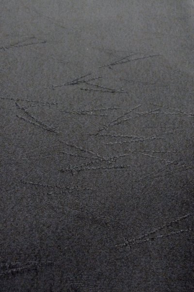 Photo11: O0902V Vintage Japanese kimono   Black HAORI short jacket for women / Silk.    (Grade B) (11)