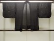 Photo2: O0902X Vintage Japanese kimono   Black HAORI short jacket for women / Silk. Dot   (Grade D) (2)