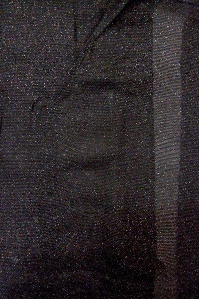 Photo3: O0902X Vintage Japanese kimono   Black HAORI short jacket for women / Silk. Dot   (Grade D) (3)