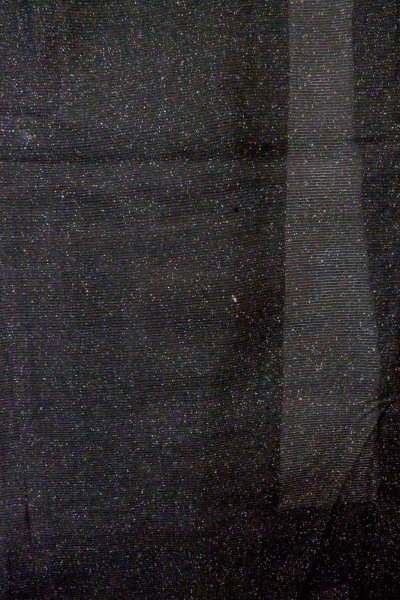 Photo4: O0902X Vintage Japanese kimono   Black HAORI short jacket for women / Silk. Dot   (Grade D) (4)