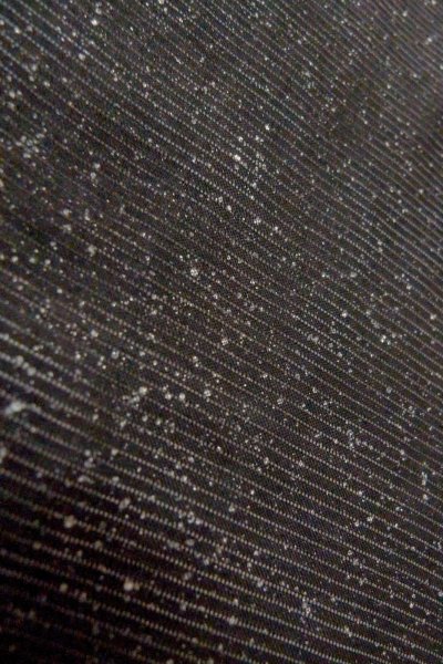 Photo7: O0902X Vintage Japanese kimono   Black HAORI short jacket for women / Silk. Dot   (Grade D) (7)