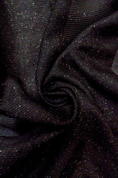 Photo10: O0902X Vintage Japanese kimono   Black HAORI short jacket for women / Silk. Dot   (Grade D) (10)