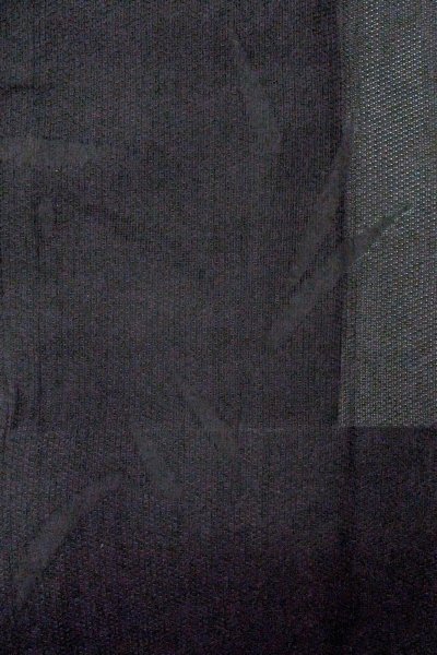 Photo5: O0902Y Vintage Japanese kimono   Black HAORI short jacket for women / Linen. Bamboo leaf   (Grade A) (5)