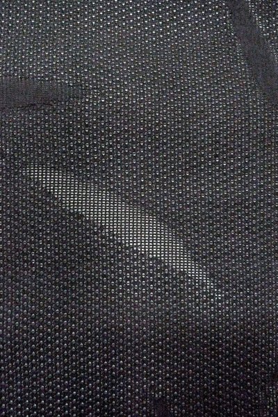 Photo7: O0902Y Vintage Japanese kimono   Black HAORI short jacket for women / Linen. Bamboo leaf   (Grade A) (7)