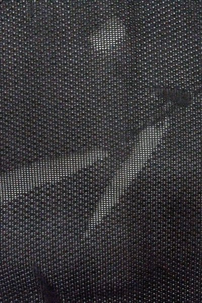 Photo8: O0902Y Vintage Japanese kimono   Black HAORI short jacket for women / Linen. Bamboo leaf   (Grade A) (8)