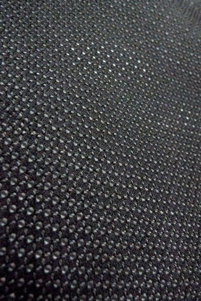 Photo11: O0902Y Vintage Japanese kimono   Black HAORI short jacket for women / Linen. Bamboo leaf   (Grade A) (11)