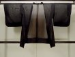 Photo1: Mint O0902Z Vintage Japanese kimono   Black HAORI short jacket for women / Silk. Tall grass   (Grade A) (1)