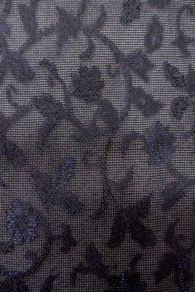 Photo6: Mint O0903C Vintage Japanese kimono   Black HAORI short jacket for women / Synthetic. Chinese flower,   (Grade A) (6)