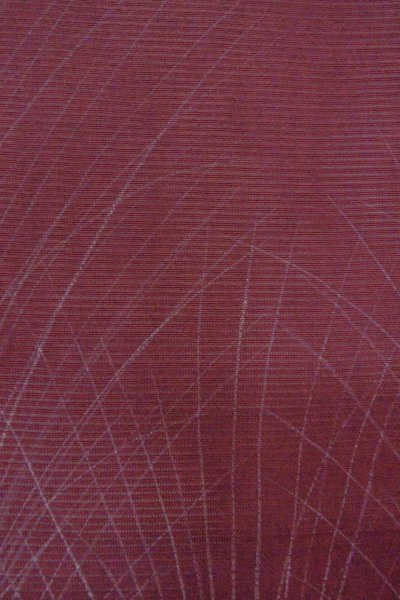 Photo6: O0903D Vintage Japanese kimono  Dark Purple HAORI short jacket for women / Silk. Stream,   (Grade D) (6)