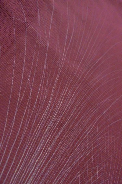 Photo7: O0903D Vintage Japanese kimono  Dark Purple HAORI short jacket for women / Silk. Stream,   (Grade D) (7)