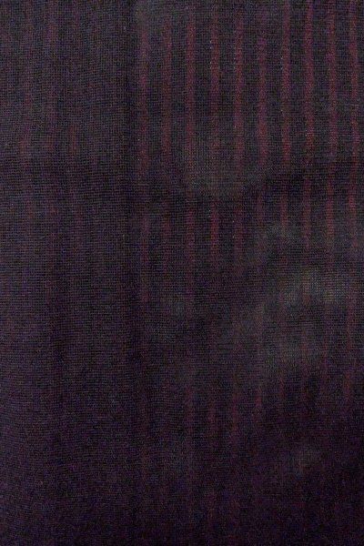 Photo3: O0909A Vintage Japanese kimono   Black HAORI short jacket for women / Silk. Stripes   (Grade B) (3)