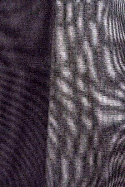 Photo4: O0909A Vintage Japanese kimono   Black HAORI short jacket for women / Silk. Stripes   (Grade B) (4)