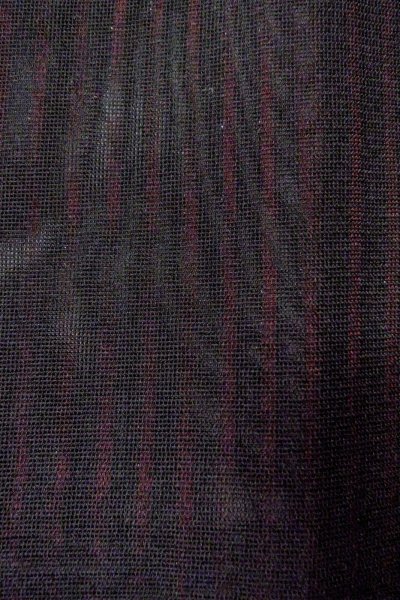 Photo5: O0909A Vintage Japanese kimono   Black HAORI short jacket for women / Silk. Stripes   (Grade B) (5)