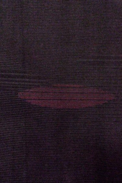 Photo3: O0909B Vintage Japanese kimono   Black HAORI short jacket for women / Silk. Stripes,   (Grade B) (3)