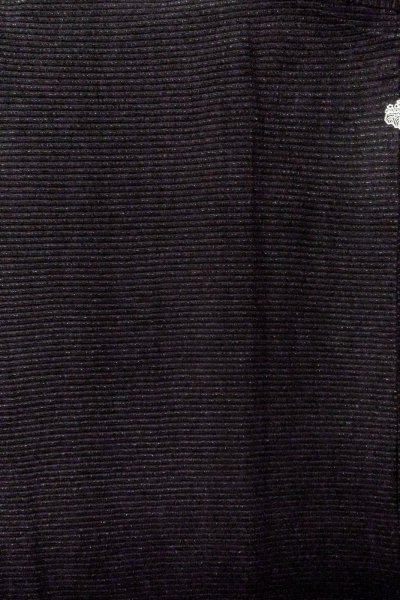 Photo4: Mint O0909E Vintage Japanese kimono   Black HAORI short jacket for women / Silk. Stripes   (Grade A) (4)