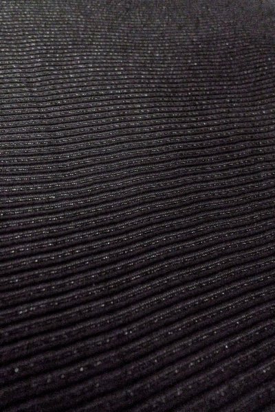 Photo11: Mint O0909E Vintage Japanese kimono   Black HAORI short jacket for women / Silk. Stripes   (Grade A) (11)