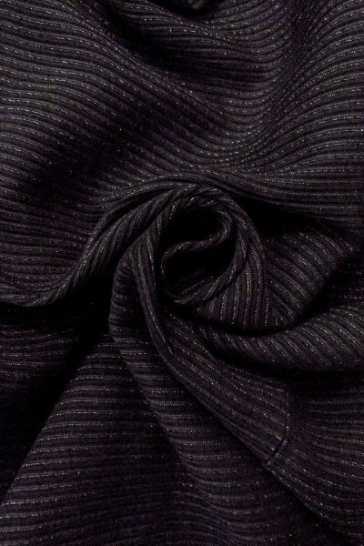 Photo12: Mint O0909E Vintage Japanese kimono   Black HAORI short jacket for women / Silk. Stripes   (Grade A) (12)