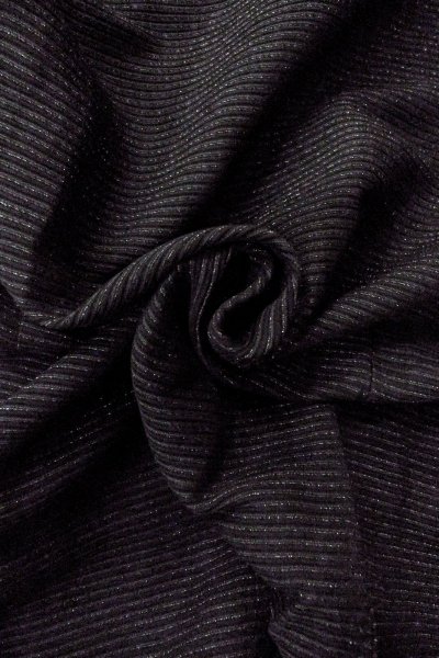 Photo13: Mint O0909E Vintage Japanese kimono   Black HAORI short jacket for women / Silk. Stripes   (Grade A) (13)