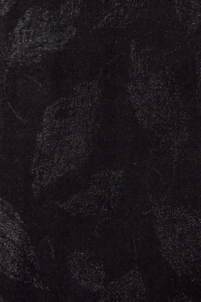 Photo5: Mint O0909F Vintage Japanese kimono   Black HAORI short jacket for women / Silk. Leaf   (Grade A) (5)