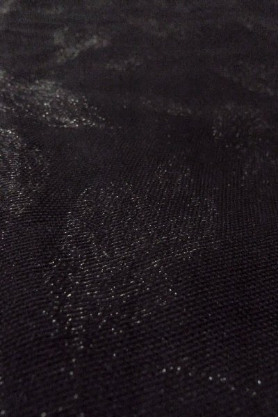 Photo10: Mint O0909F Vintage Japanese kimono   Black HAORI short jacket for women / Silk. Leaf   (Grade A) (10)