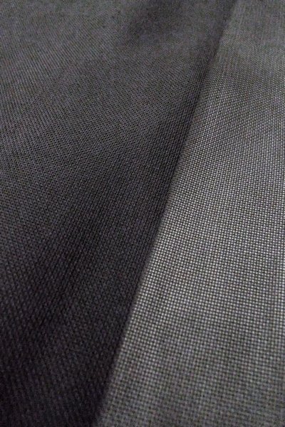 Photo8: O0909I Vintage Japanese kimono   Black HAORI short jacket for women / Silk. Tall grass   (Grade B) (8)