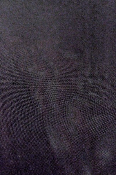 Photo10: O0909N Vintage Japanese kimono   Black HAORI short jacket for women / Silk. Autumn bellflower   (Grade D) (10)