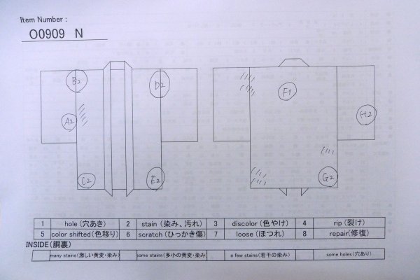 Photo13: O0909N Vintage Japanese kimono   Black HAORI short jacket for women / Silk. Autumn bellflower   (Grade D) (13)