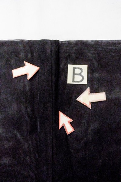 Photo15: O0909N Vintage Japanese kimono   Black HAORI short jacket for women / Silk. Autumn bellflower   (Grade D) (15)