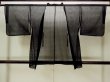 Photo1: Mint O0909O Vintage Japanese kimono   Black HAORI short jacket for women / Synthetic. Circle, Lace fabric  (Grade A) (1)