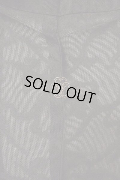 Photo3: Mint O0909R Vintage Japanese kimono   Black HAORI short jacket for women / Silk. Ivy   (Grade A) (3)