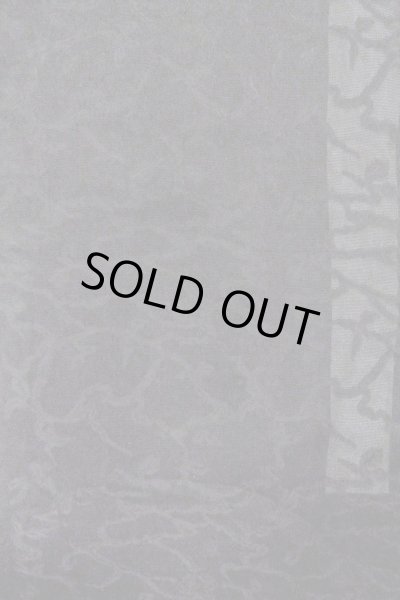 Photo5: Mint O0909R Vintage Japanese kimono   Black HAORI short jacket for women / Silk. Ivy   (Grade A) (5)