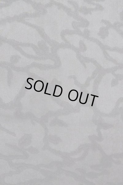 Photo6: Mint O0909R Vintage Japanese kimono   Black HAORI short jacket for women / Silk. Ivy   (Grade A) (6)