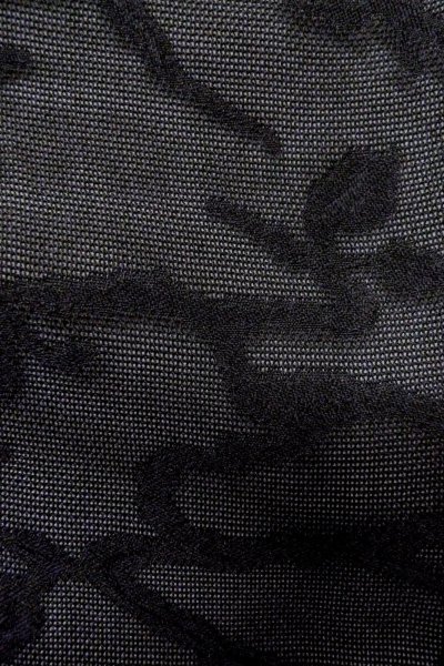 Photo8: Mint O0909R Vintage Japanese kimono   Black HAORI short jacket for women / Silk. Ivy   (Grade A) (8)