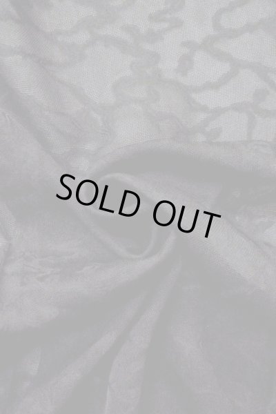 Photo12: Mint O0909R Vintage Japanese kimono   Black HAORI short jacket for women / Silk. Ivy   (Grade A) (12)