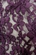 Photo7: O0909S Vintage Japanese kimono  Dark Purple HAORI short jacket for women / Synthetic. Flower Lace fabric  (Grade B) (7)