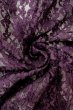 Photo12: O0909S Vintage Japanese kimono  Dark Purple HAORI short jacket for women / Synthetic. Flower Lace fabric  (Grade B) (12)