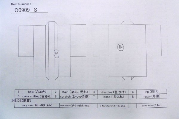 Photo13: O0909S Vintage Japanese kimono  Dark Purple HAORI short jacket for women / Synthetic. Flower Lace fabric  (Grade B) (13)