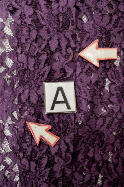 Photo14: O0909S Vintage Japanese kimono  Dark Purple HAORI short jacket for women / Synthetic. Flower Lace fabric  (Grade B) (14)