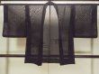 Photo2: Mint O0909T Vintage Japanese kimono   Black HAORI short jacket for women / Silk. Flower,   (Grade A) (2)