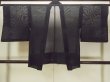 Photo2: Mint O0909U Vintage Japanese kimono   Black HAORI short jacket for women / Silk. Stream,   (Grade A) (2)