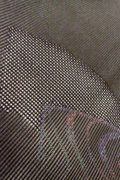 Photo9: Mint O0909U Vintage Japanese kimono   Black HAORI short jacket for women / Silk. Stream,   (Grade A) (9)