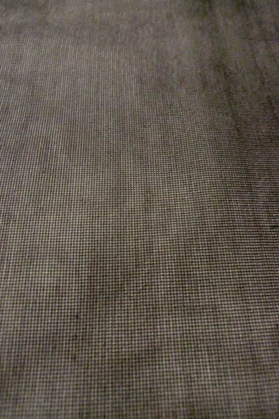 Photo7: Mint O0909V Vintage Japanese kimono   Black HAORI short jacket for women / Silk. Stripes   (Grade A) (7)