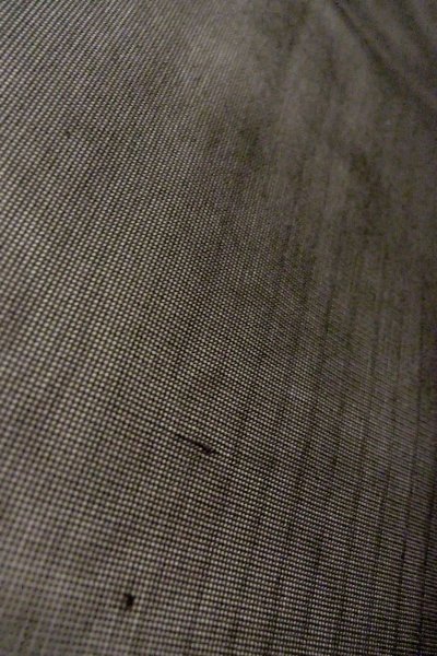 Photo8: Mint O0909V Vintage Japanese kimono   Black HAORI short jacket for women / Silk. Stripes   (Grade A) (8)