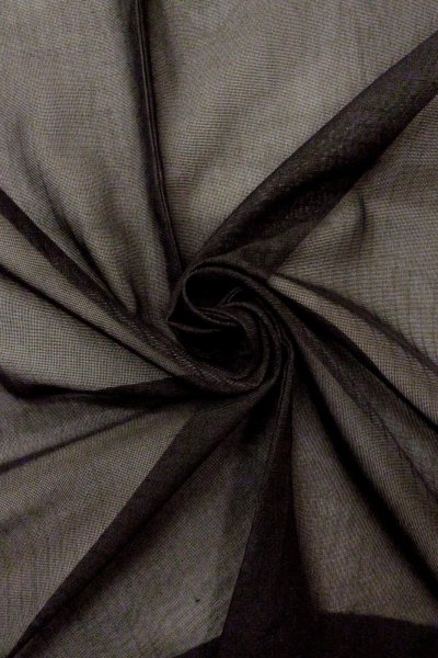 Photo9: Mint O0909V Vintage Japanese kimono   Black HAORI short jacket for women / Silk. Stripes   (Grade A) (9)