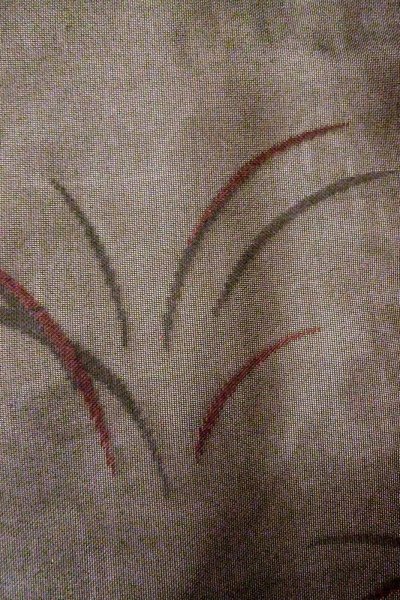 Photo5: O0909W Vintage Japanese kimono   Black HAORI short jacket for women / Silk. Flower,   (Grade B) (5)