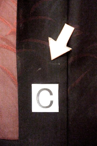 Photo15: O0909W Vintage Japanese kimono   Black HAORI short jacket for women / Silk. Flower,   (Grade B) (15)