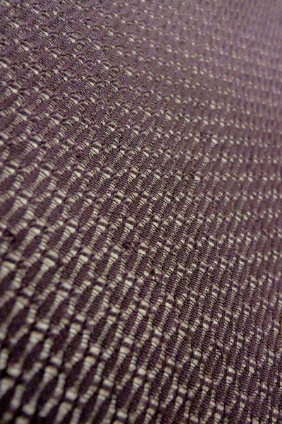 Photo7: Mint O0909X Vintage Japanese kimono  Dark Purple HAORI short jacket for women / Silk. Geometrical pattern   (Grade A) (7)