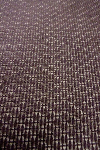 Photo8: Mint O0909X Vintage Japanese kimono  Dark Purple HAORI short jacket for women / Silk. Geometrical pattern   (Grade A) (8)