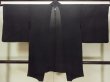 Photo2: O0909Y Vintage Japanese kimono   Black HAORI short jacket for women / Silk.    (Grade B) (2)